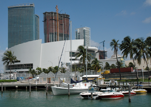 American Airlines Arena from the Bayside Marketplace